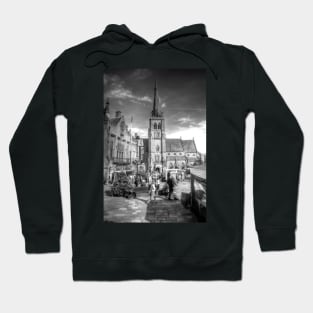 Durham City Centre Black And White Hoodie